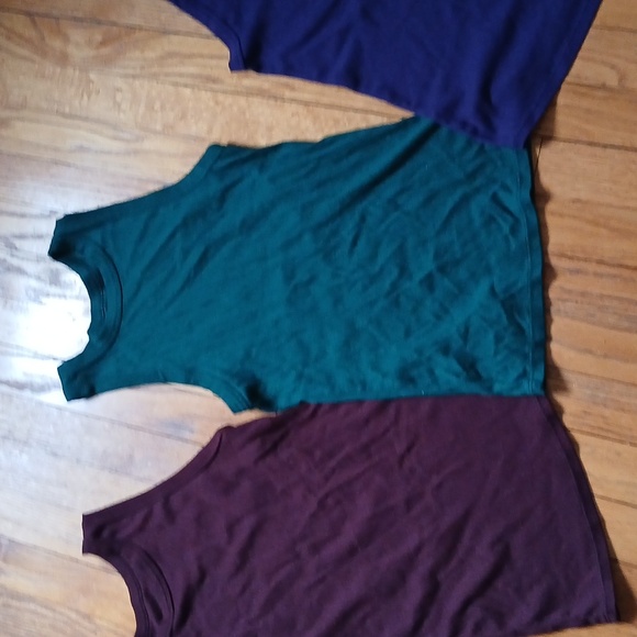 A New Day Ribbed Tank Set of Four ■ Size M Jewel Tones - Picture 3 of 7
